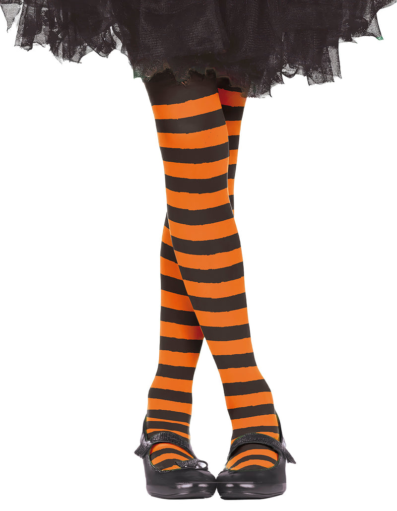 ORANGE STRIPED TIGHTS