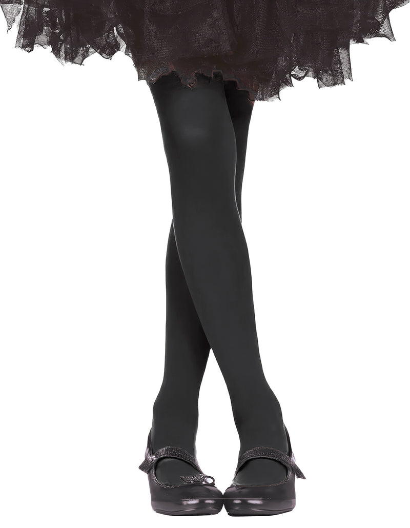 BLACK STRIPED TIGHTS 7-10 YEARS