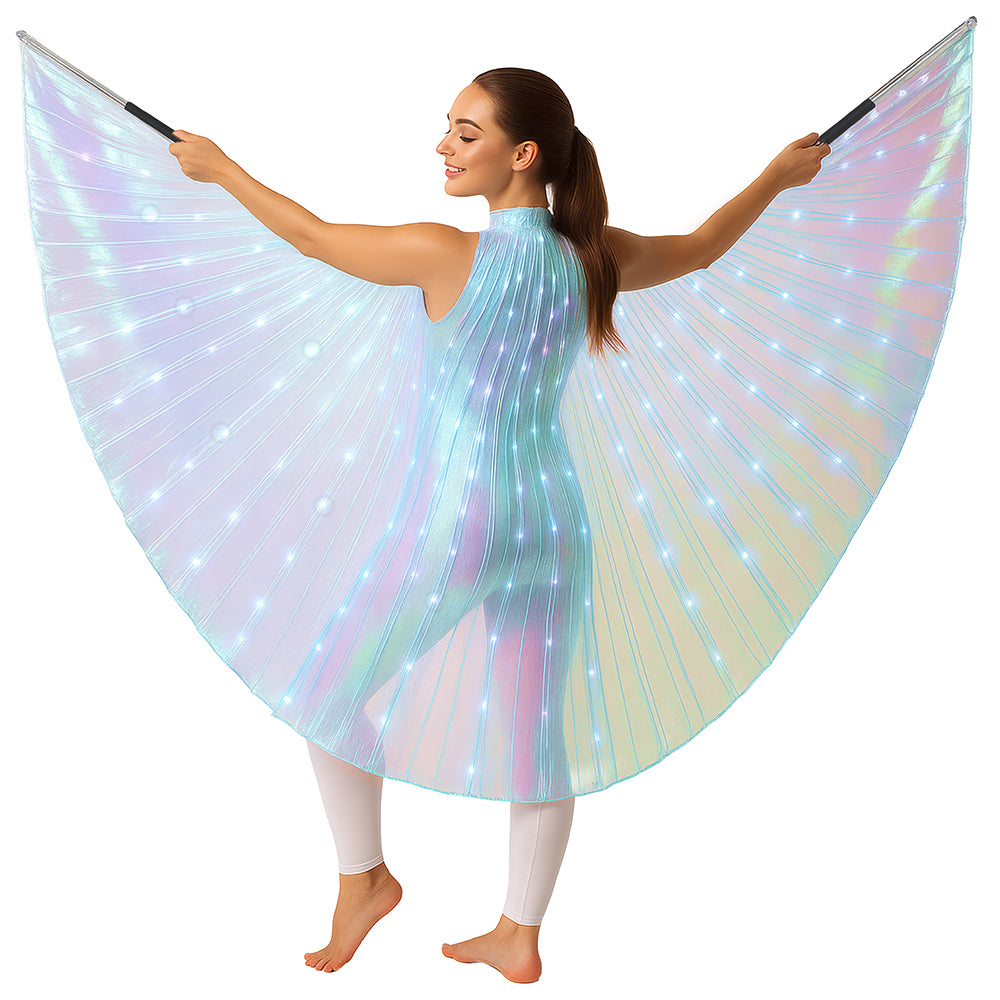 IRIS CAPE WITH WANDS AND LIGHT, 140 CMS