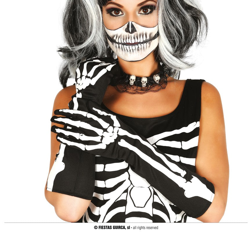 SKELETON GLOVES 40 CM