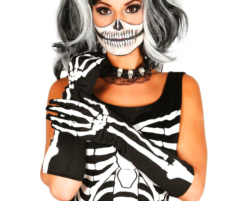 SKELETON GLOVES 40 CM