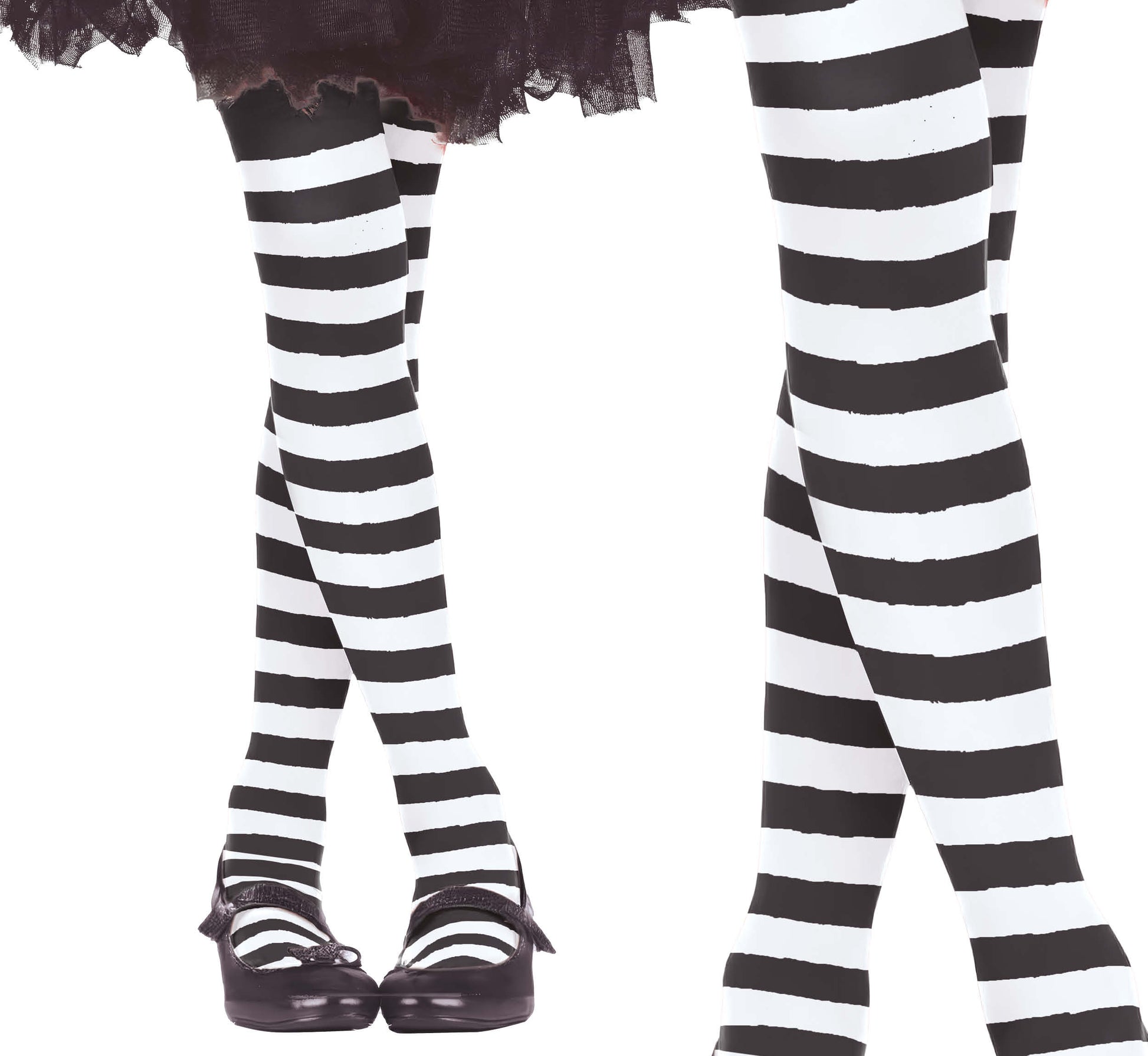WHITE STRIPED TIGHTS