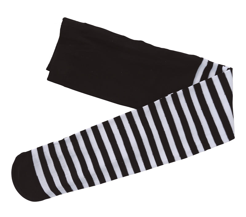 WHITE STRIPED TIGHTS