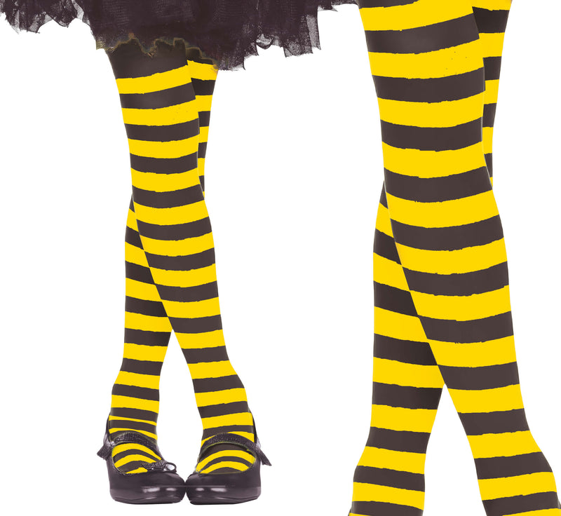 YELLOW STRIPED TIGHTS