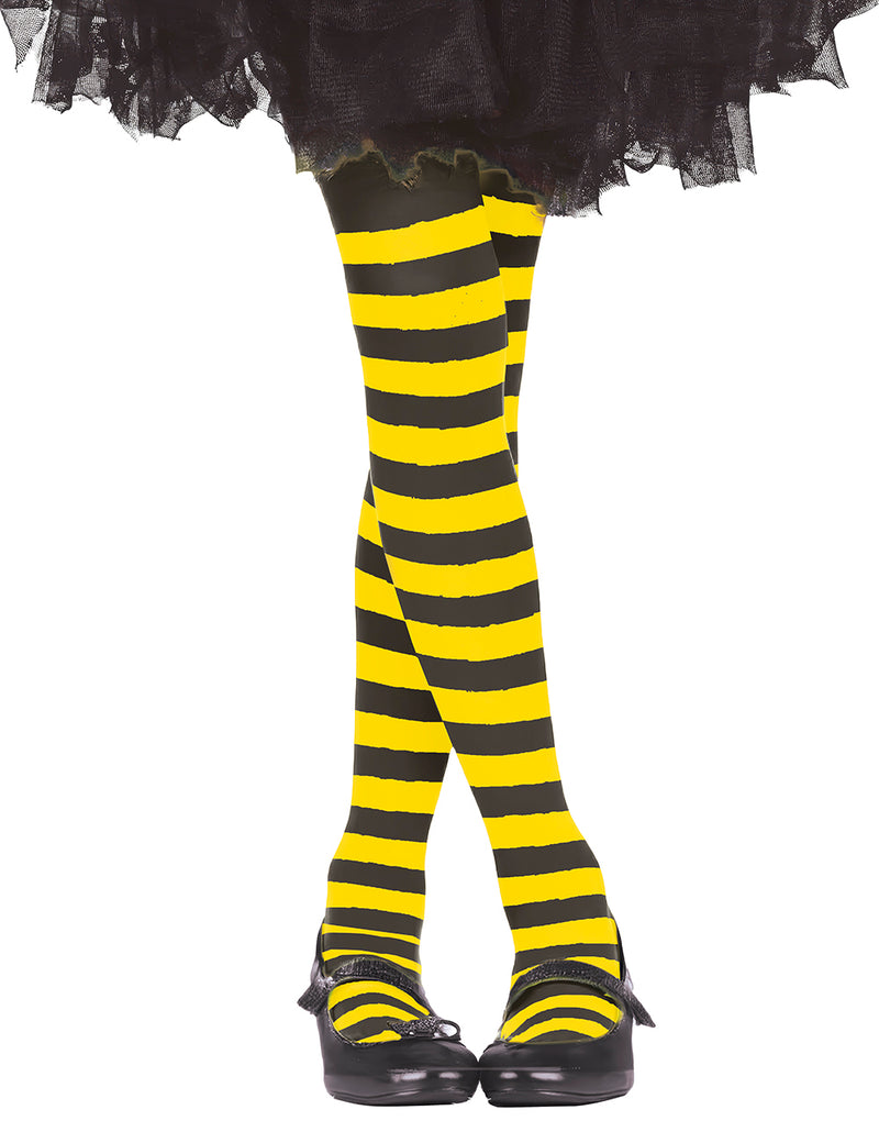 YELLOW STRIPED TIGHTS