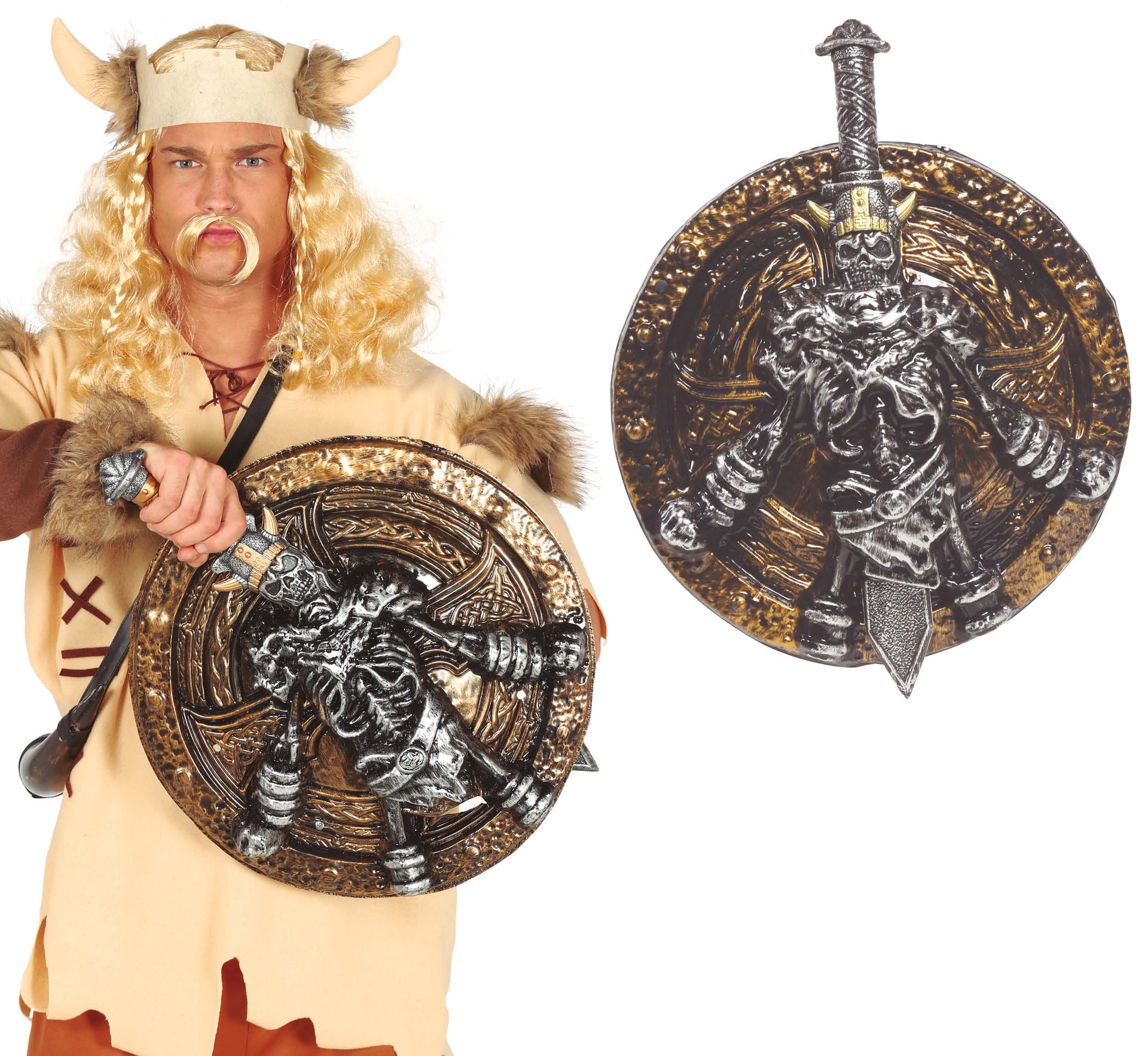 SHIELD 45 CM WITH SWORD 57 CM