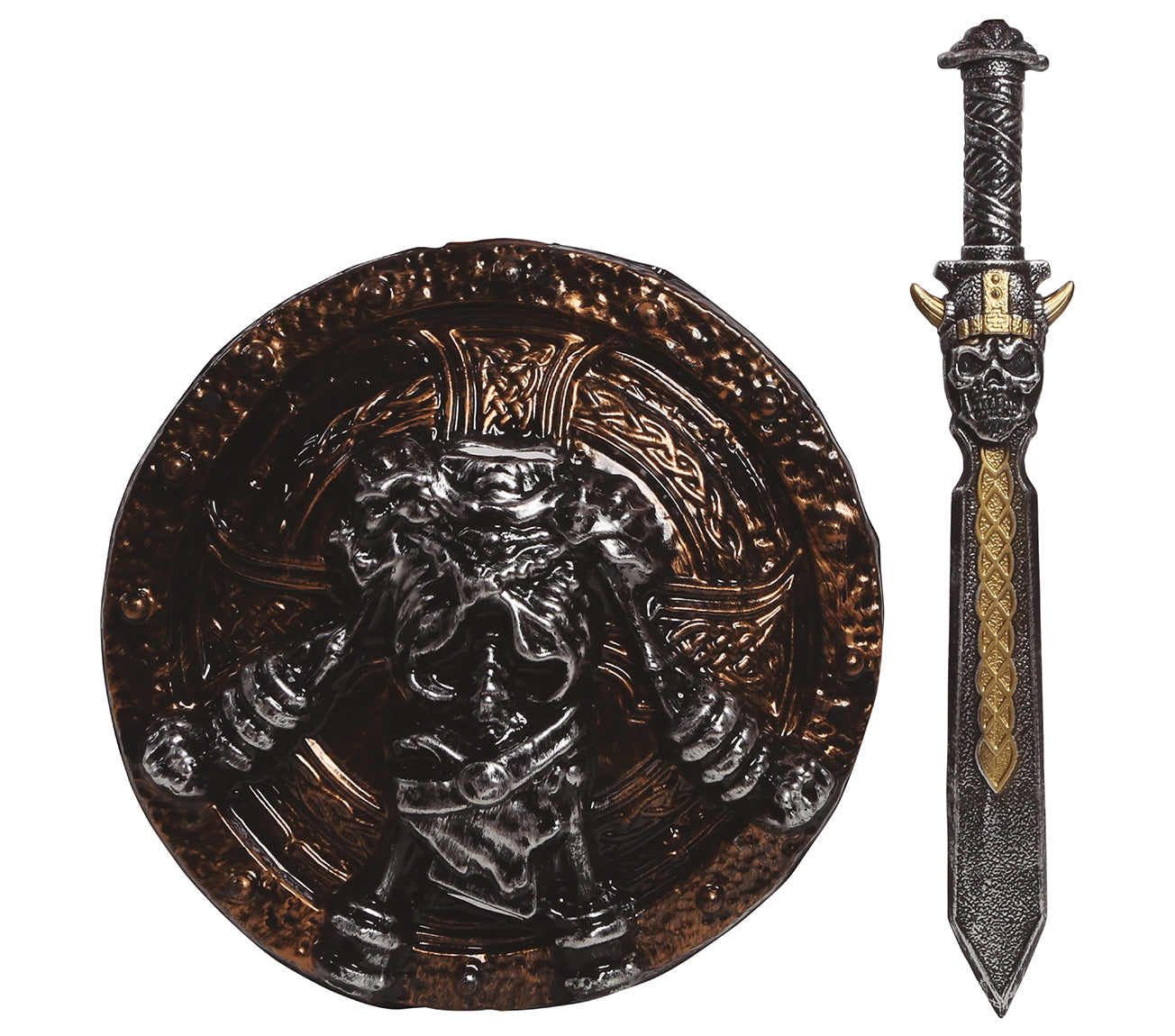 SHIELD 45 CM WITH SWORD 57 CM