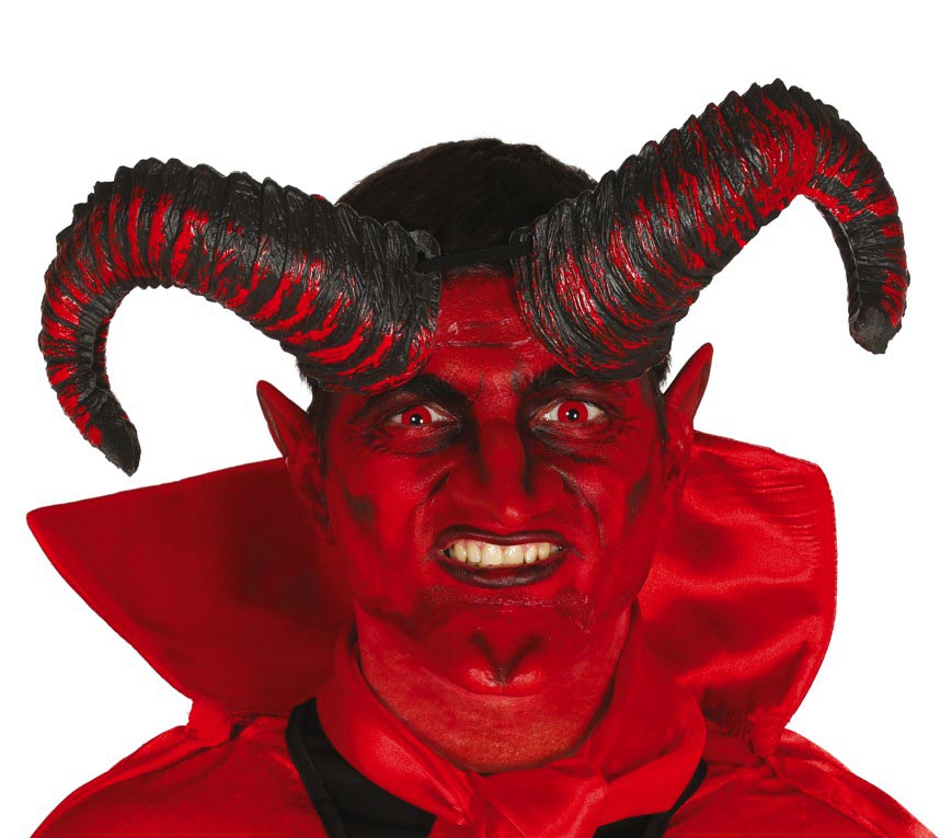 SATAN HORNS, PVC, 20 CM