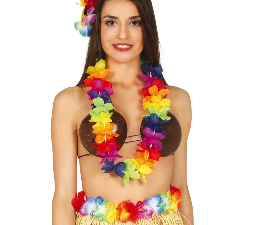 MULTICOLORED HAWAIIAN NECKLACE