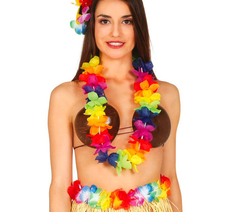 MULTICOLORED HAWAIIAN NECKLACE