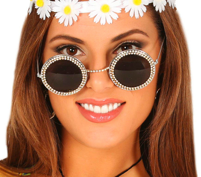 ROUND GLASSES WITH JEWELS