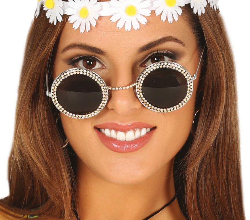 ROUND GLASSES WITH JEWELS
