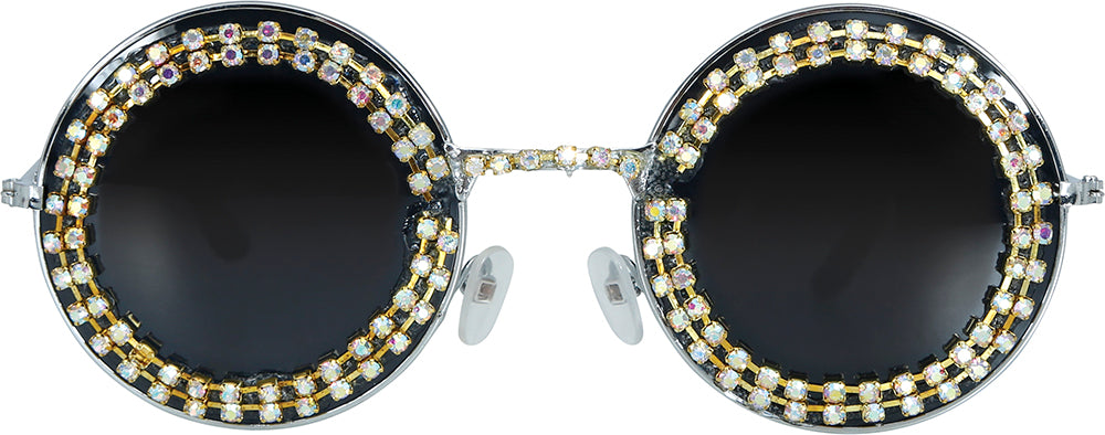 ROUND GLASSES WITH JEWELS