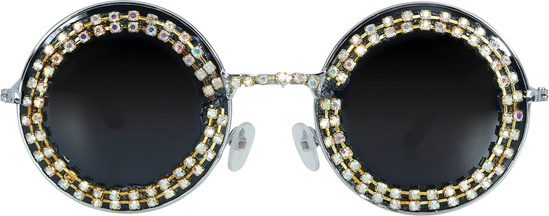 ROUND GLASSES WITH JEWELS