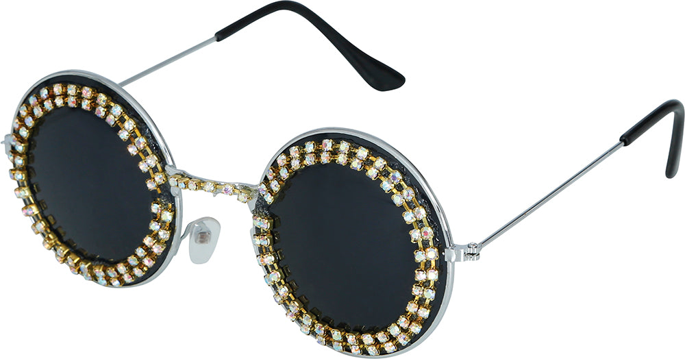 ROUND GLASSES WITH JEWELS