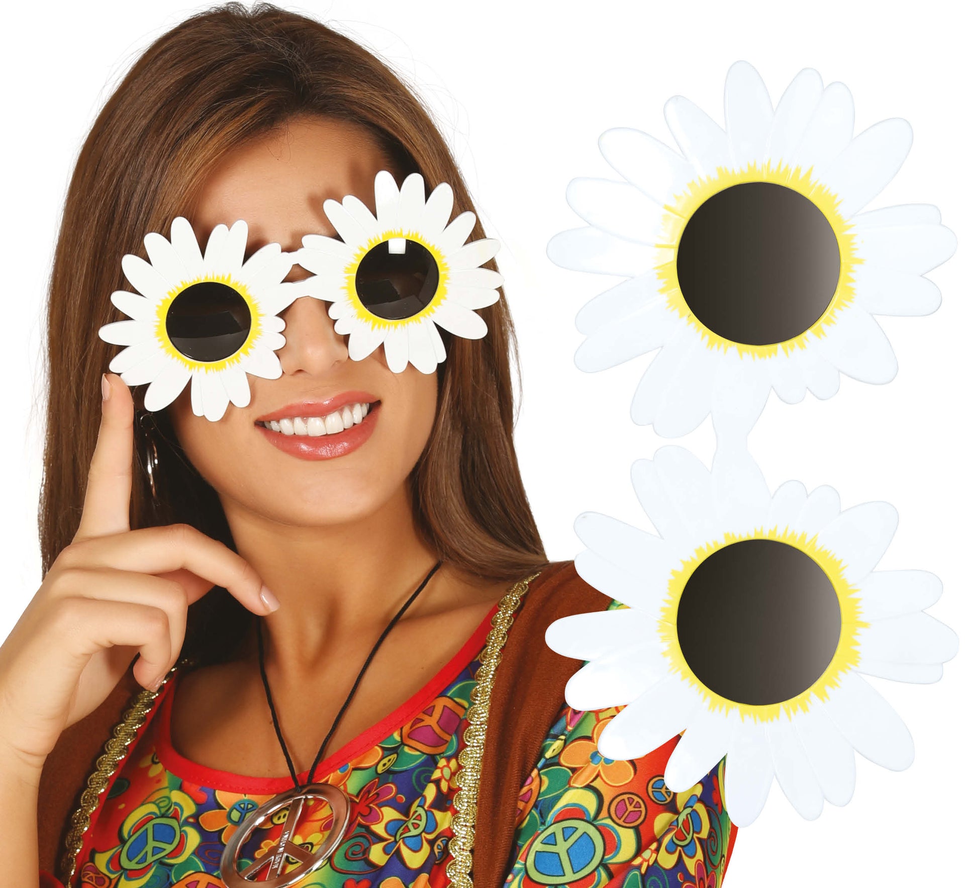 DAISIES GLASSES, WHITE