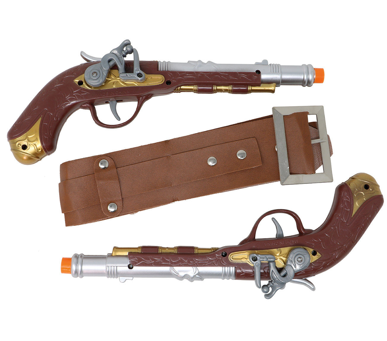 CARTRIDGE BELT WITH TWO PIRATE GUNS