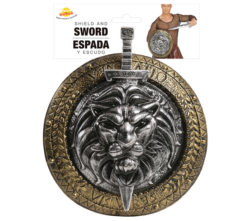 LION SHILD 44 CM WITH SWORD 48 CM