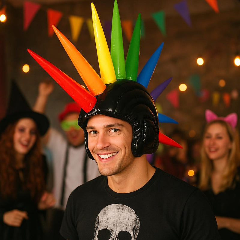INFLATABLE MULTICOLORED MOHAWK