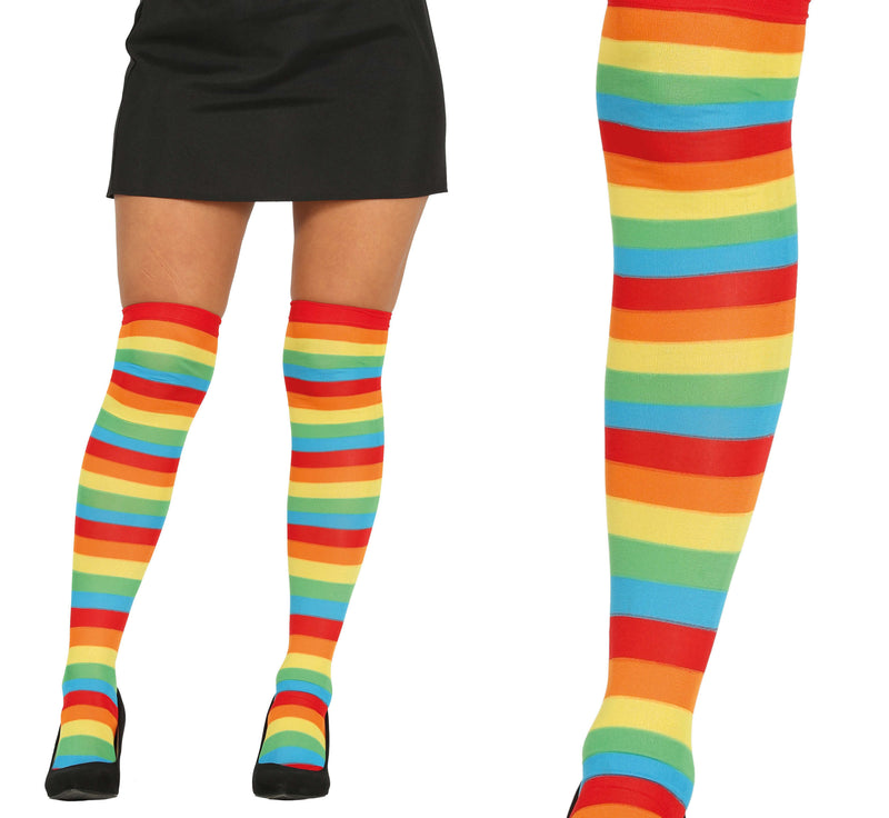 MULTICOLORED STRIPED STOCKINGS