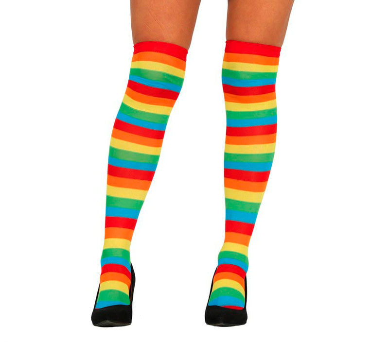 MULTICOLORED STRIPED STOCKINGS