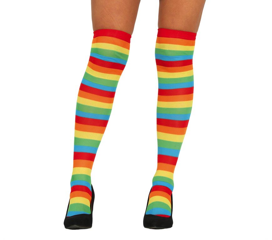 MULTICOLORED STRIPED STOCKINGS