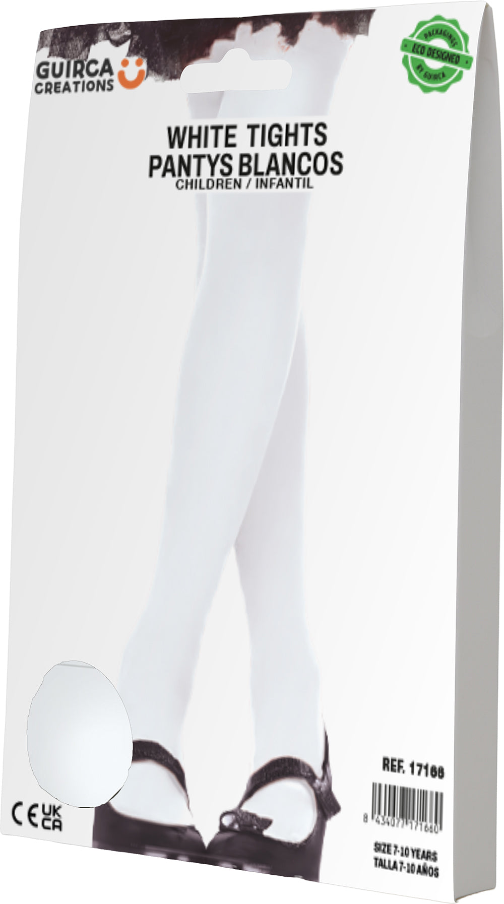 WHITE TIGHTS 3-6 YEARS