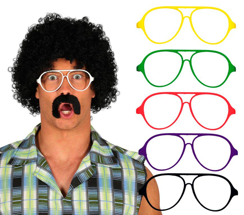 70'S/80'S GLASSES ASSORTED COLORS