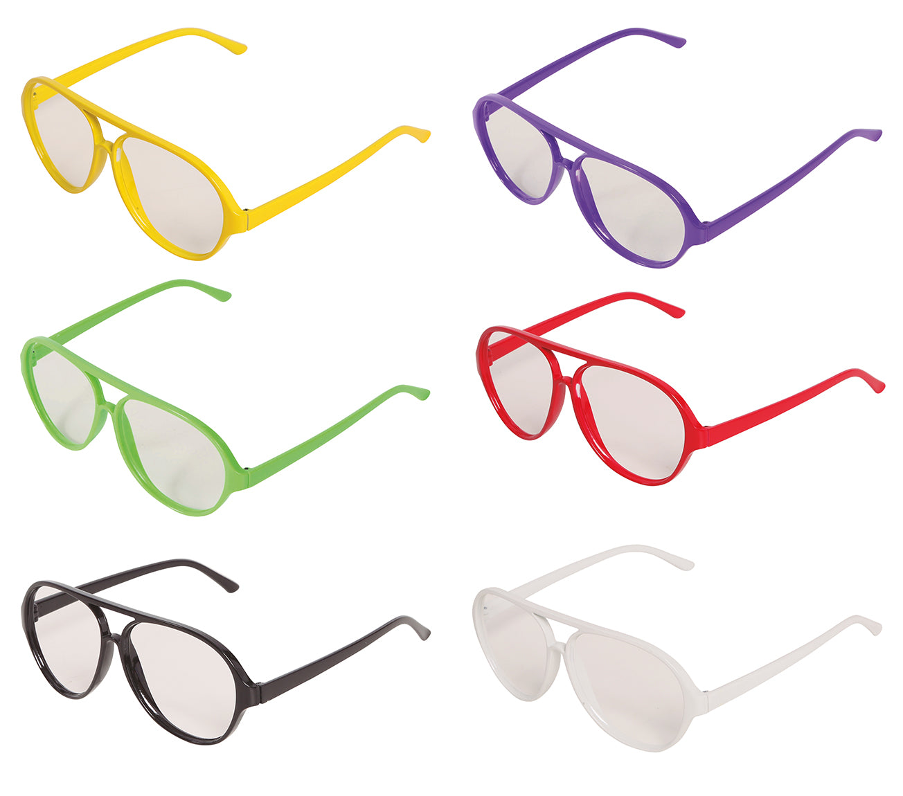 70'S/80'S GLASSES ASSORTED COLORS