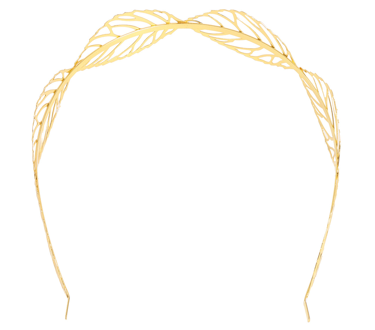 GOLDEN LEAVES METAL TIARA