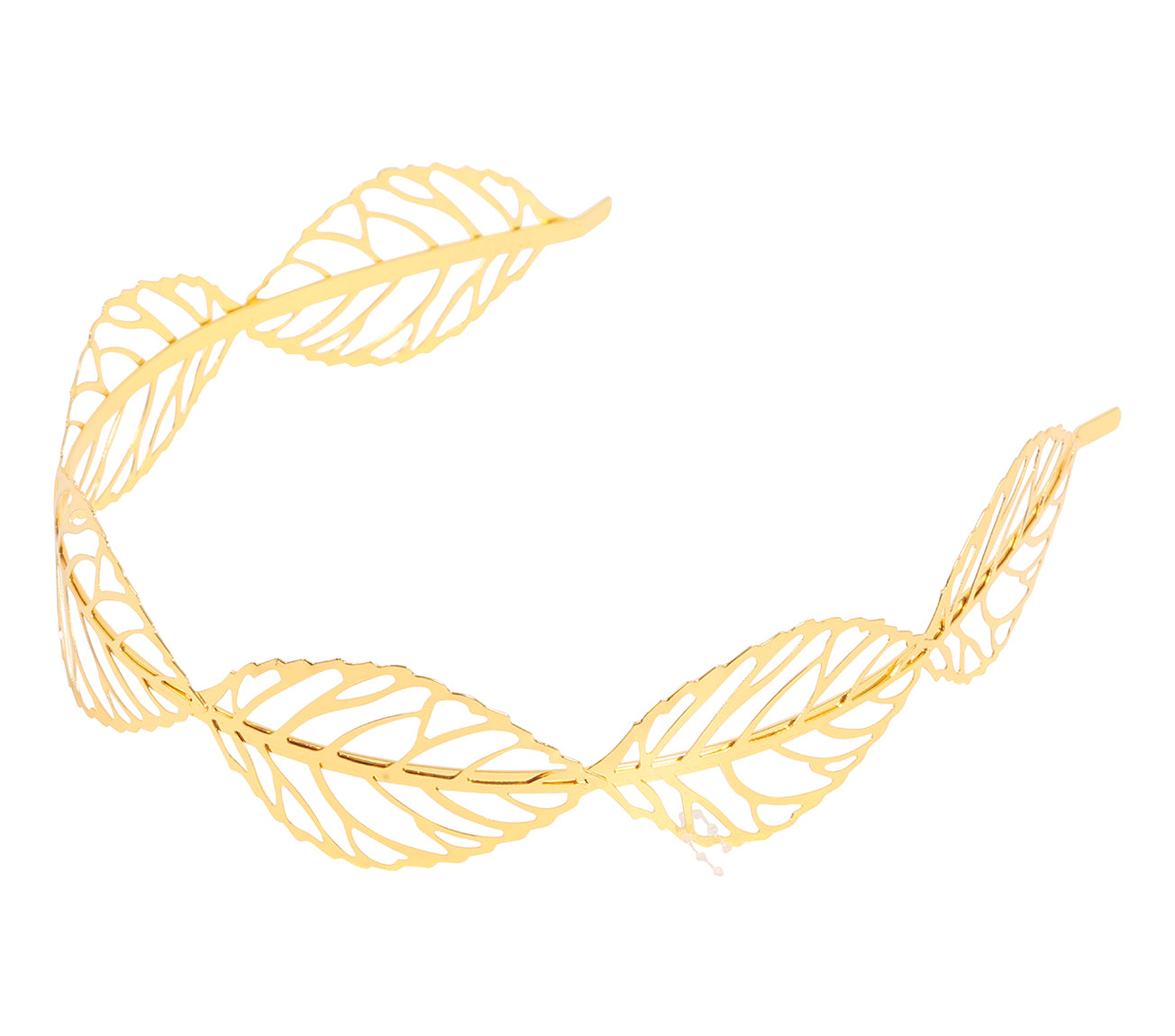 GOLDEN LEAVES METAL TIARA