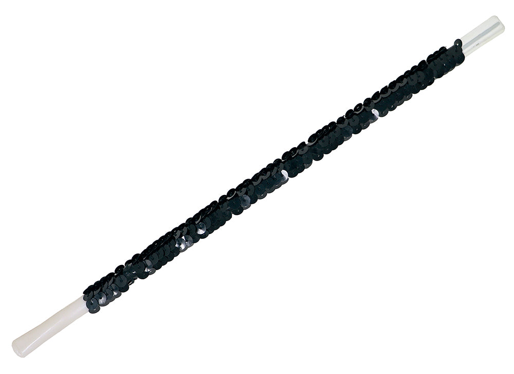 BLACK SEQUINNED CHARLESTON CIGARRETE HOLDER,30 CMS