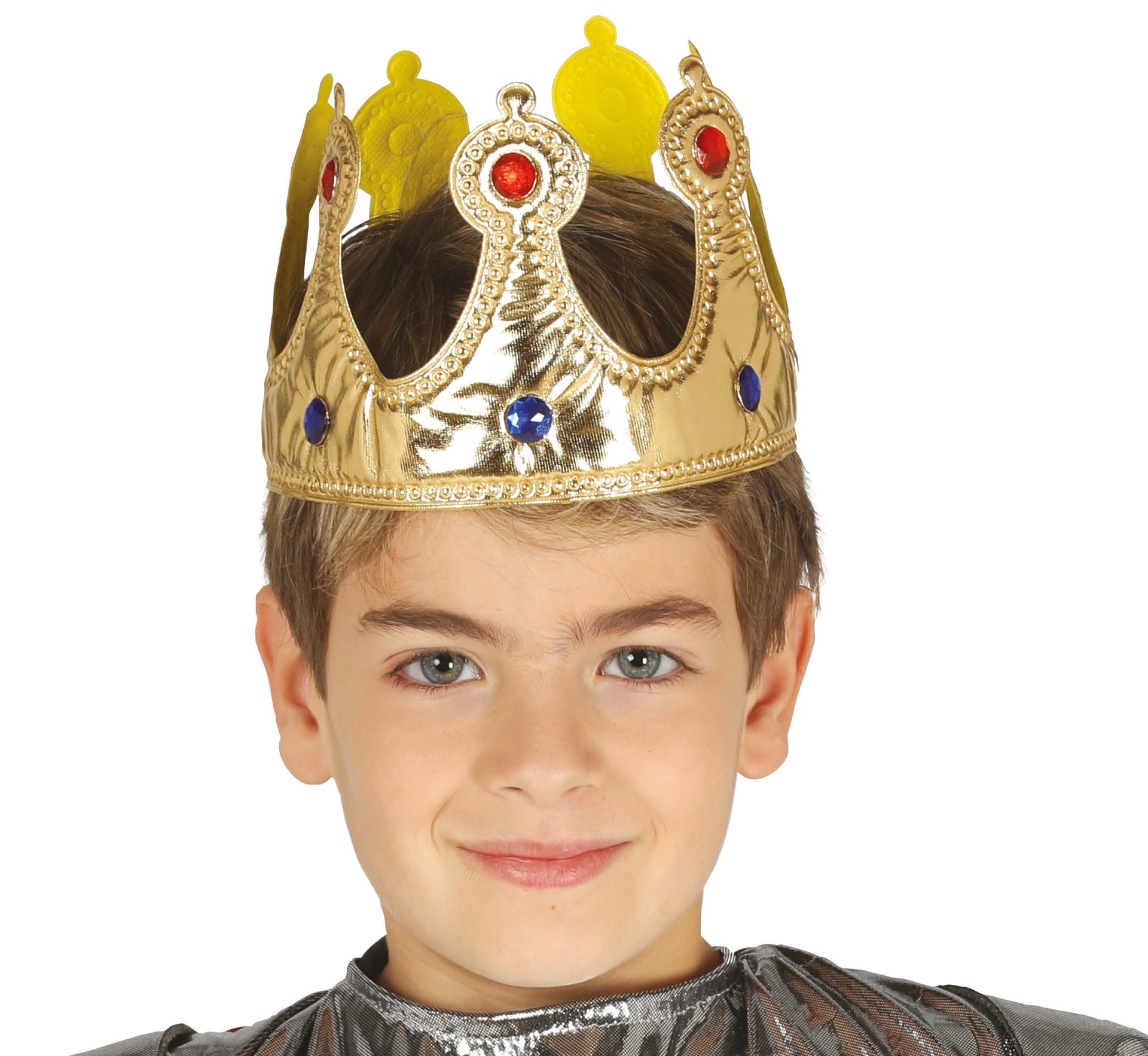 FABRIC CHILD KING CROWN GOLDEN