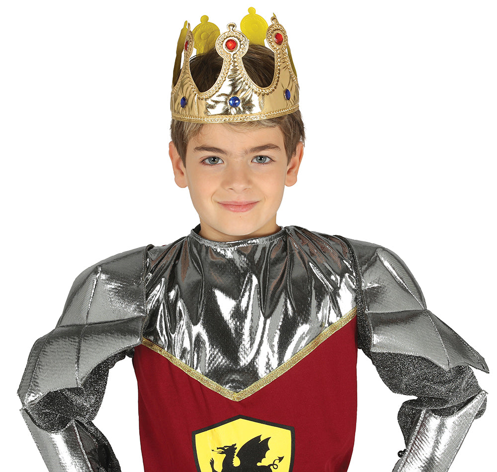 FABRIC CHILD KING CROWN GOLDEN