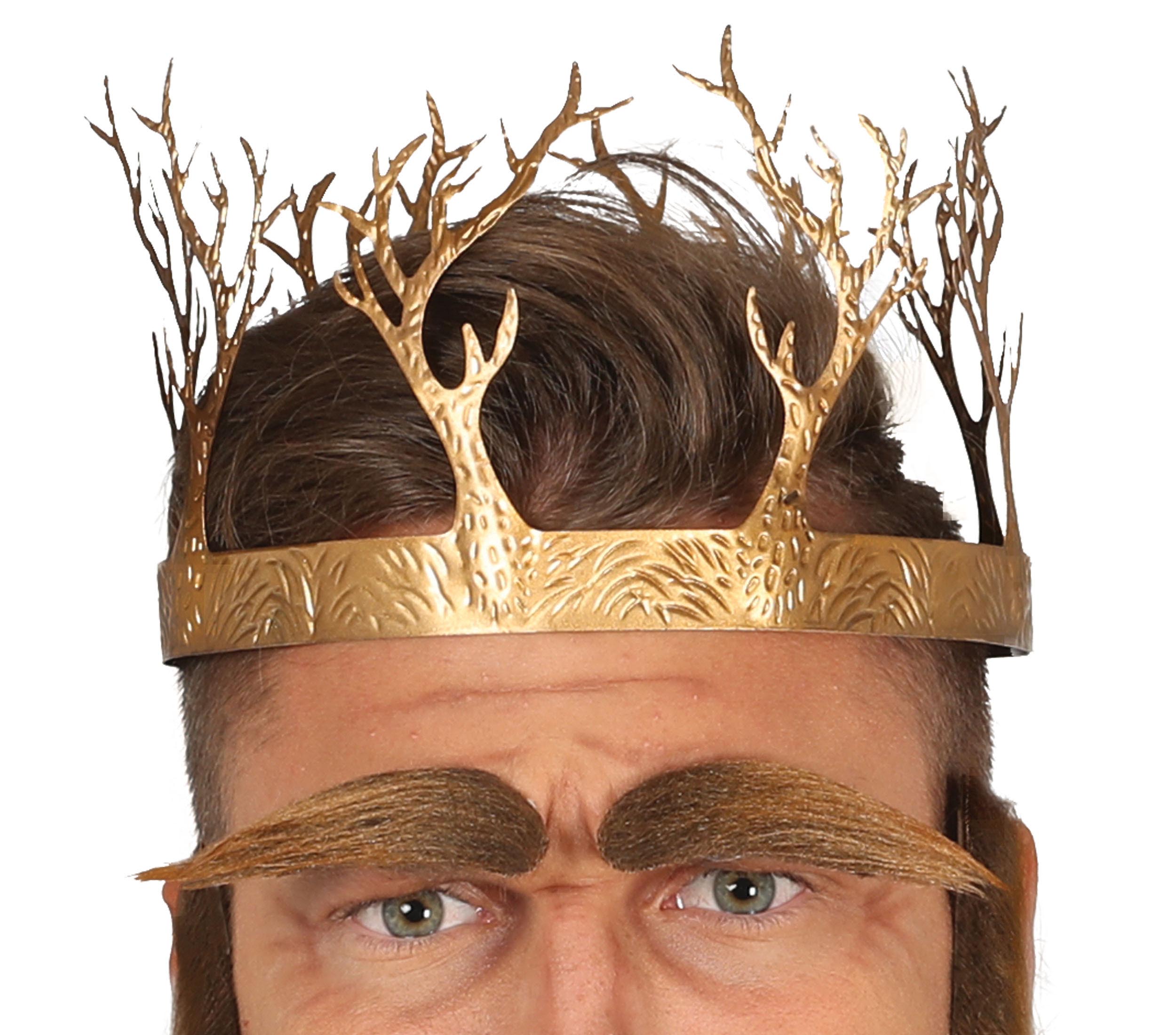 MEDIEVAL METAL KING CROWN GOLDEN