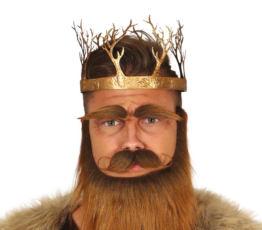 MEDIEVAL METAL KING CROWN GOLDEN