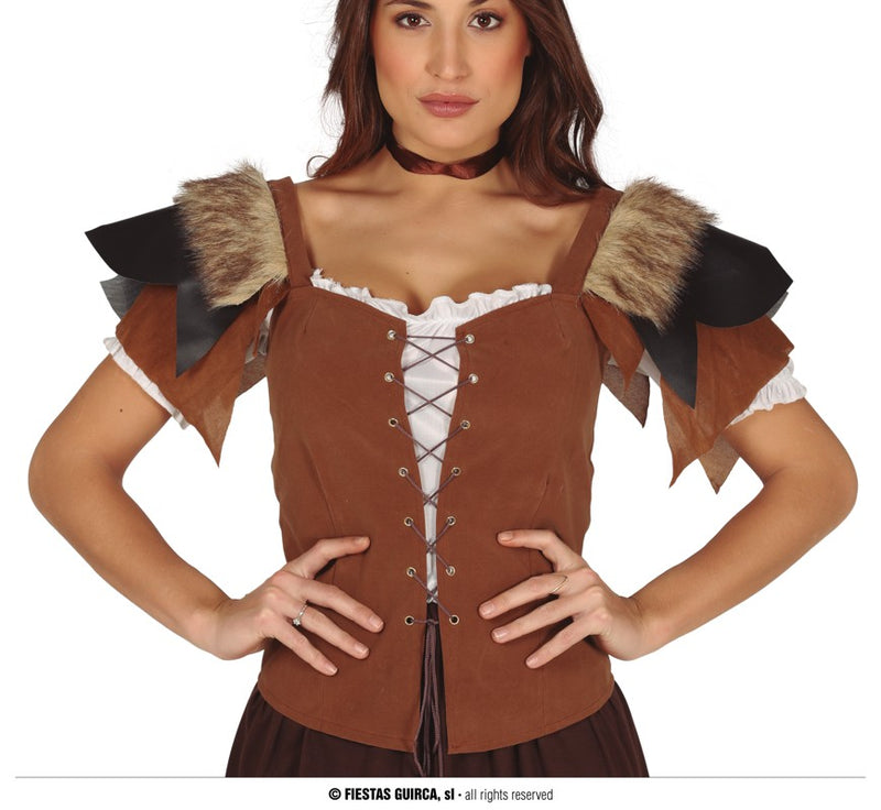 LADY LEATHER WAISTCOAT