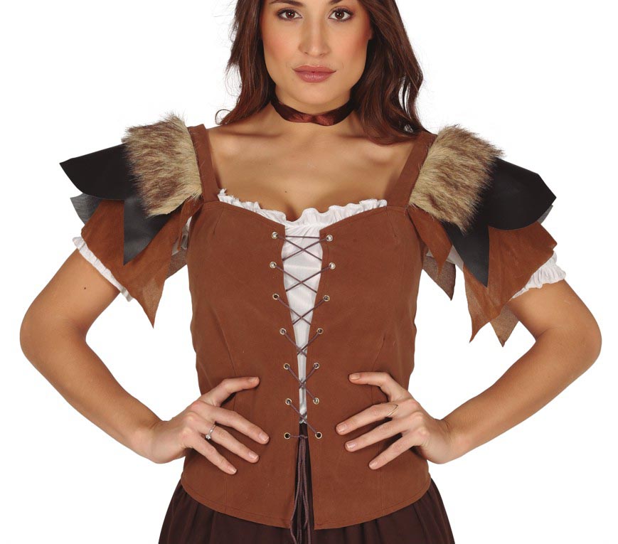 LADY LEATHER WAISTCOAT