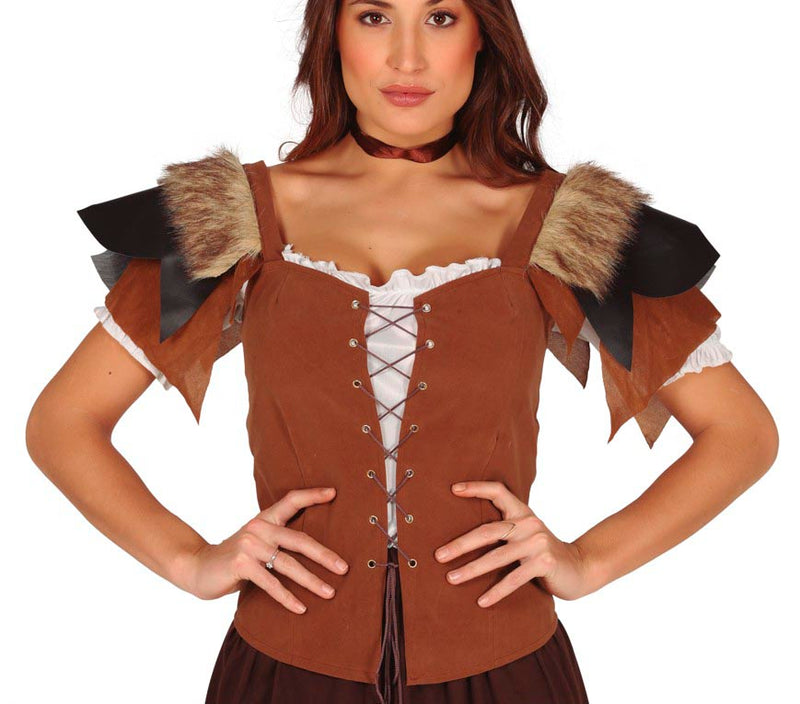 LADY LEATHER WAISTCOAT