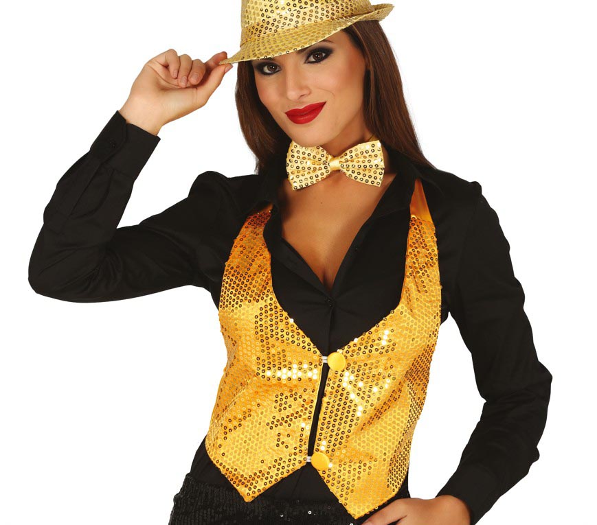 LADY SEQUINED WAISTCOAT