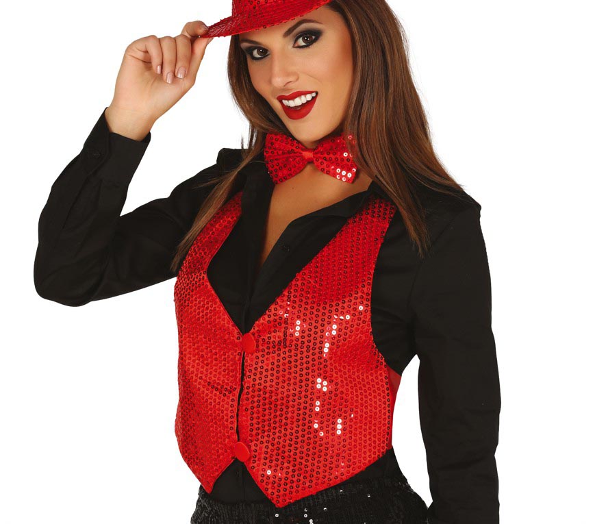 LADY SEQUINED WAISTCOAT
