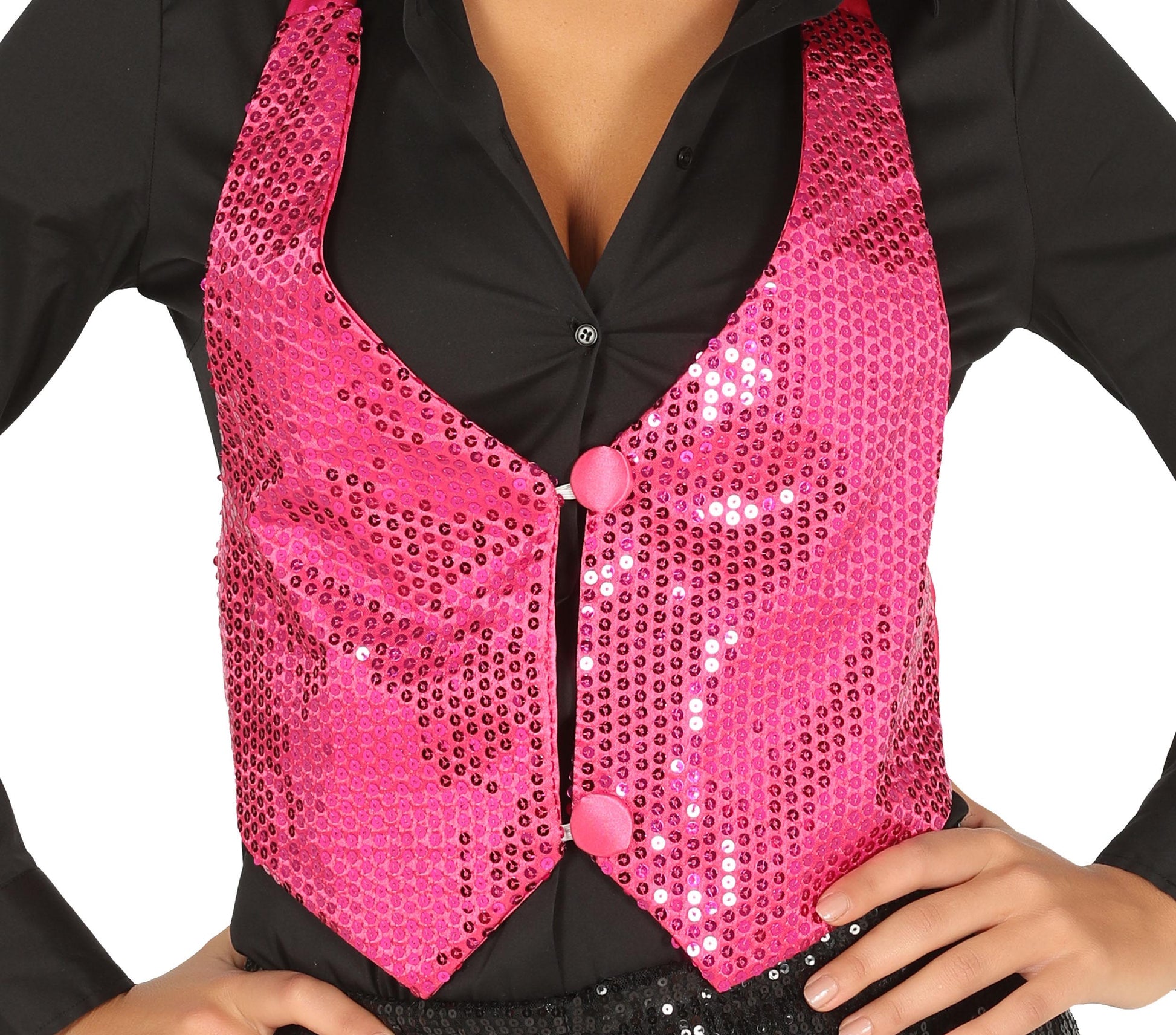 LADY SEQUINED WAISTCOAT