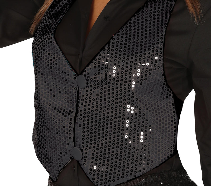 LADY SEQUINED WAISTCOAT
