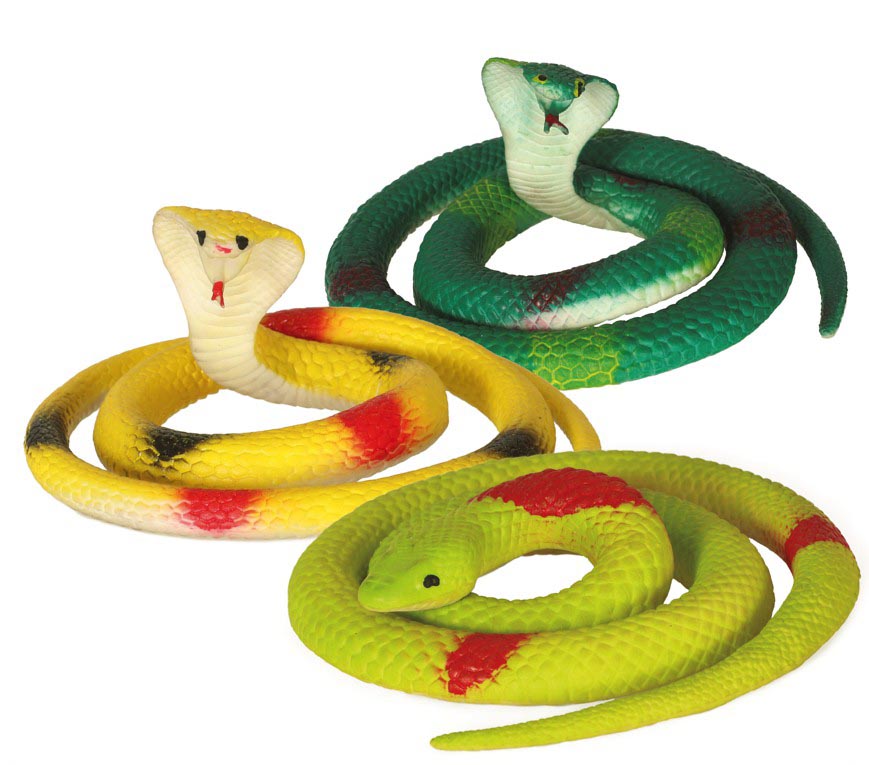 ASSORTED LATEX SNAKES 70 CMS