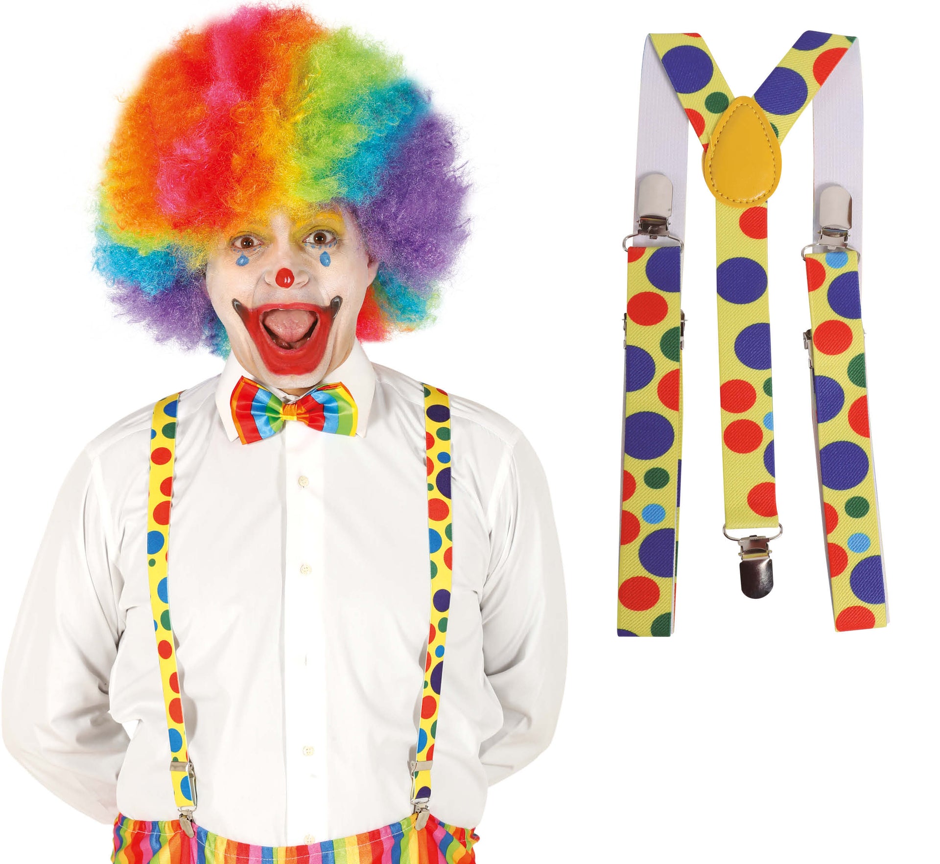CLOWN BRACES WITH SPOTS