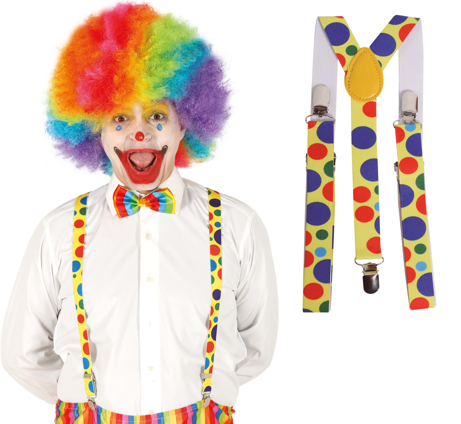 CLOWN BRACES WITH SPOTS