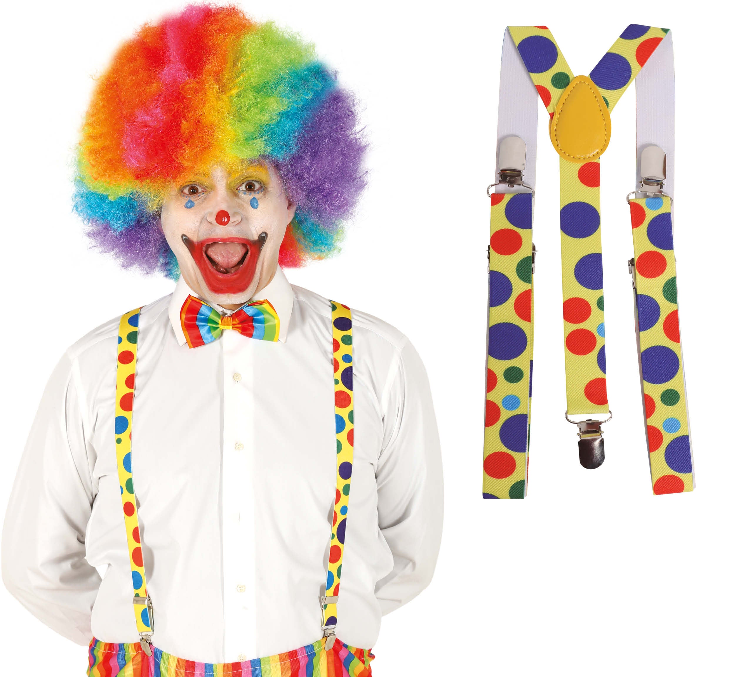 CLOWN BRACES WITH SPOTS