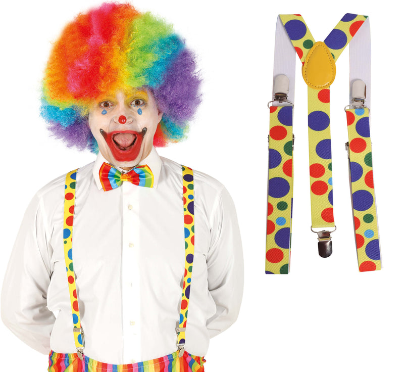CLOWN BRACES WITH SPOTS
