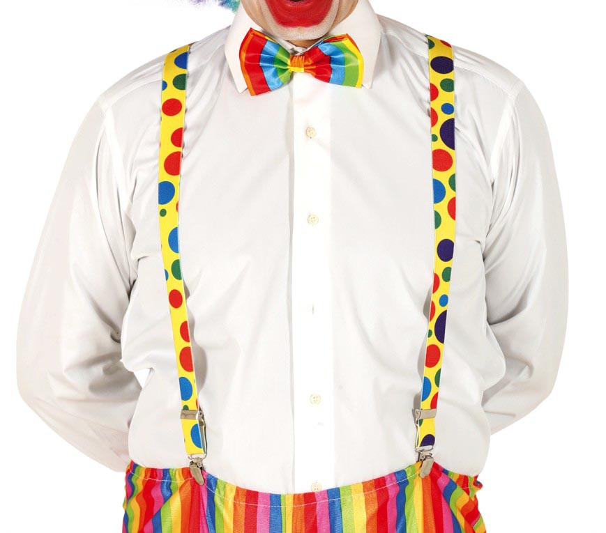 CLOWN BRACES WITH SPOTS