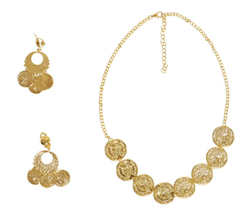 NECKLACE AND GIPSY EARRINGS